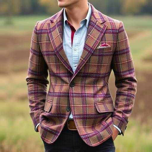 Giacca sportiva in tweed, collezione Gentleman Fiorentino