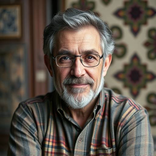 Ritratto di Marco Ferrari, designer tessile presso Eleganza Fiorentina