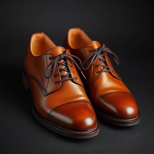 Scarpe stringate in pelle marrone, collezione Gentleman Fiorentino