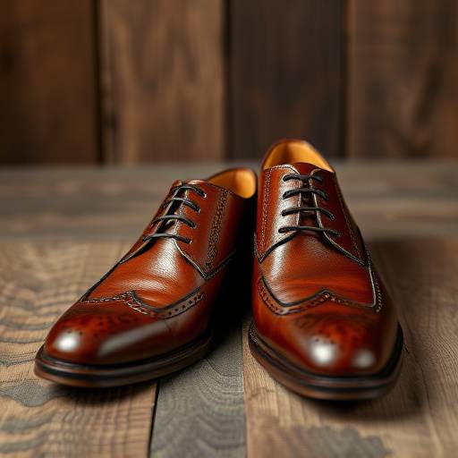Scarpe stringate in pelle marrone da uomo, perfette per un look formale e sofisticato.