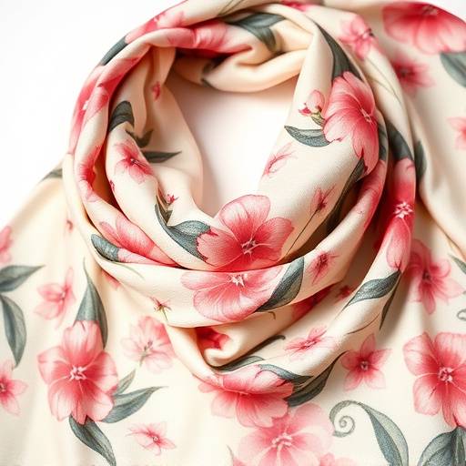 Sciarpa in seta con motivo floreale, un tocco di eleganza per ogni outfit.