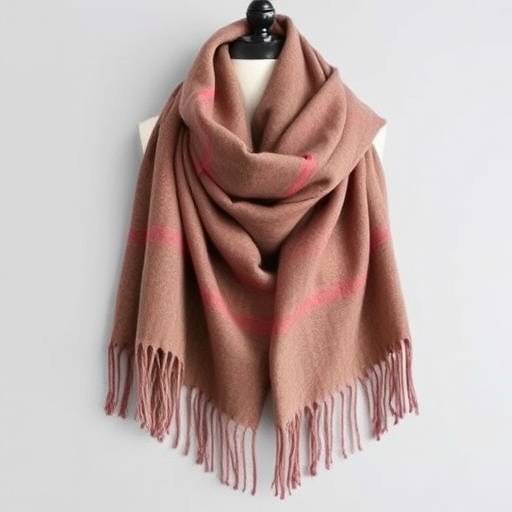 Stola in lana merinos con frange, collezione Notti Fiorentine